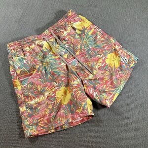 SurfCuz Swim Trunks Medium‎ Floral Print Multicolor Lightweight Beach Surfing